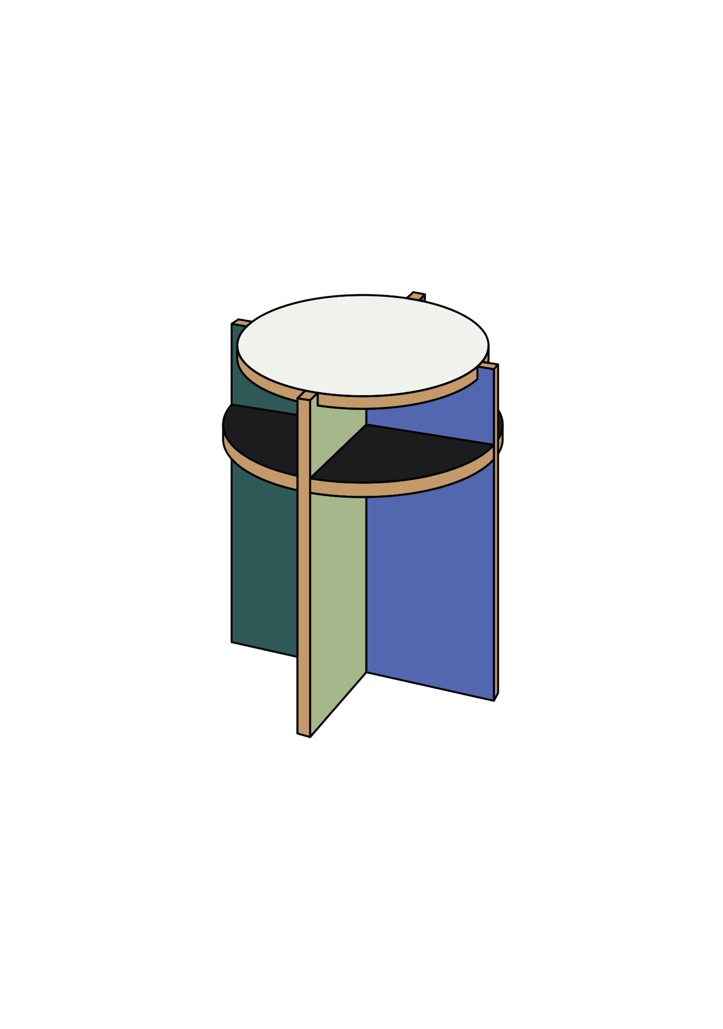 Tocker — Stool & Side Table